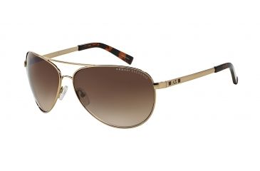 Image of Armani Exchange AX2006 Single Vision Prescription Sunglasses AX2006-601113-63 - Lens Diameter 63 mm, Frame Color Light Gold/tortoise