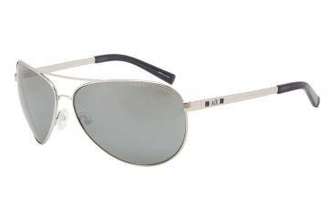 Image of Armani Exchange AX2006 Single Vision Prescription Sunglasses AX2006-60246G-63 - Lens Diameter 63 mm, Frame Color Silver/indigo Wash