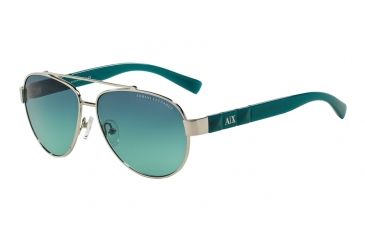 Image of Armani Exchange AX2010S Bifocal Prescription Sunglasses AX2010S-60434S-57 - Lens Diameter 57 mm, Frame Color Silver