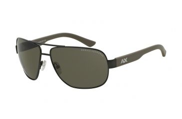 Image of Armani Exchange AX2012S Single Vision Prescription Sunglasses AX2012S-606573-62 - Lens Diameter 62 mm, Frame Color Satin Gunmetal/Capers