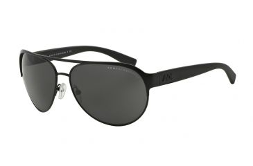 Image of Armani Exchange AX2015S Single Vision Prescription Sunglasses AX2015S-606387-62 - Lens Diameter 62 mm, Frame Color Matte Black
