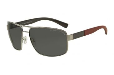 Image of Armani Exchange AX2016S Progressive Prescription Sunglasses AX2016S-608287-64 - Lens Diameter 64 mm, Frame Color Gunmetal