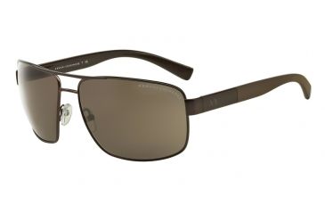 Image of Armani Exchange AX2016S Progressive Prescription Sunglasses AX2016S-608373-64 - Lens Diameter 64 mm, Frame Color Matte Brown