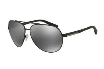 Image of Armani Exchange AX2017S Single Vision Prescription Sunglasses AX2017S-60636G-64 - Lens Diameter 64 mm, Frame Color Matte Black
