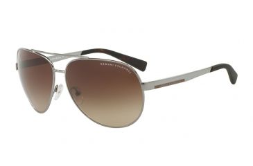 Image of Armani Exchange AX2017S Single Vision Prescription Sunglasses AX2017S-608513-64 - Lens Diameter 64 mm, Frame Color Gunmetal