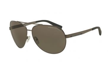 Image of Armani Exchange AX2017S Single Vision Prescription Sunglasses AX2017S-608673-64 - Lens Diameter 64 mm, Frame Color Matte Gunmetal