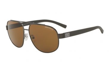 Image of Armani Exchange AX2019S Bifocal Prescription Sunglasses AX2019S-608983-60 - Lens Diameter 60 mm, Frame Color Dark Matte Gunmetal
