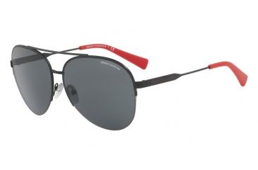 Image of Armani Exchange AX2020S Single Vision Prescription Sunglasses AX2020S-606387-60 - Lens Diameter 60 mm, Frame Color Matte Black