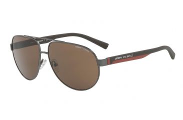 Image of Armani Exchange AX2022S Progressive Prescription Sunglasses AX2022S-601773-60 - Lens Diameter 60 mm, Frame Color Matte Gunmetal