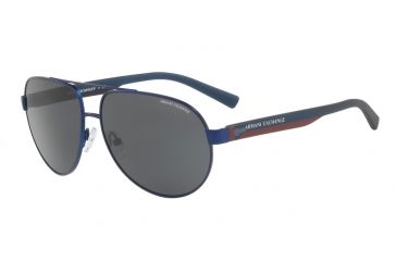 Image of Armani Exchange AX2022S Progressive Prescription Sunglasses AX2022S-609987-60 - Lens Diameter 60 mm, Frame Color Matte Blue
