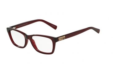 Image of Armani Exchange AX3006 Single Vision Prescription Eyeglasses 8003-52 - Berry Transparent Frame