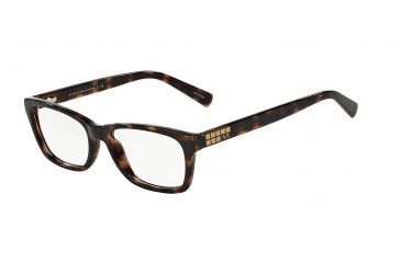 Image of Armani Exchange AX3006 Single Vision Prescription Eyeglasses 8037-52 - Tortoise Frame