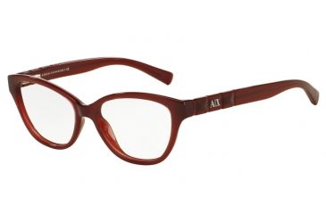Image of Armani Exchange AX3013 Progressive Prescription Eyeglasses 8111-52 - Berry Milky Frame