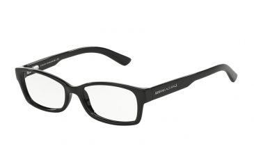 Image of Armani Exchange AX3017 Progressive Prescription Eyeglasses 8004-52 - Black Frame