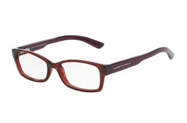 Image of Armani Exchange AX3017 Progressive Prescription Eyeglasses 8118-52 - Burgundy Transparent/Burgundy Frame