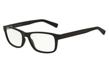 Image of Armani Exchange AX3021 Progressive Prescription Eyeglasses 8078-54 - Matte Black Frame