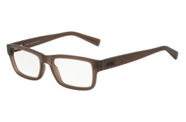 Image of Armani Exchange AX3023 Single Vision Prescription Eyeglasses 8166-53 - Matte Terrain Trasparente Frame