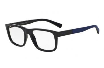 Image of Armani Exchange AX3025F Progressive Prescription Eyeglasses 8177-53 - Dark Blue Frame