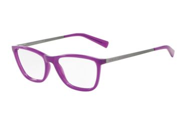 Image of Armani Exchange AX3028F Progressive Prescription Eyeglasses 8171-53 - Purple Magic Milky Frame