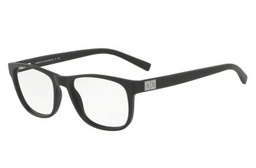 Image of Armani Exchange AX3034F Progressive Prescription Eyeglasses 8078-54 - Matte Black Frame