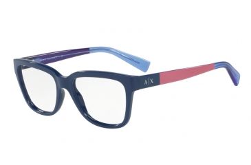 Image of Armani Exchange AX3036F Bifocal Prescription Eyeglasses 8192-54 - Blue Frame