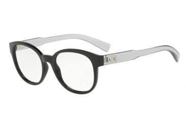 Image of Armani Exchange AX3040F Single Vision Prescription Eyeglasses 8207-53 - Matte Black Frame