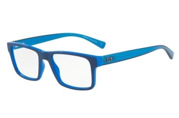 Image of Armani Exchange AX3042 Progressive Prescription Eyeglasses 8219-54 - Electric Blue/top Mt Blue Frame