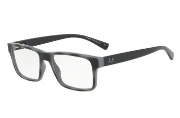 Image of Armani Exchange AX3042 Progressive Prescription Eyeglasses 8220-54 - Grey/top Mt Grey Havana Frame