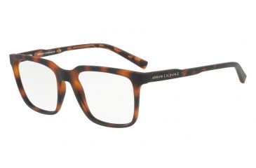 Image of Armani Exchange AX3045 Single Vision Prescription Eyeglasses 8029-55 - Matte Havana Frame