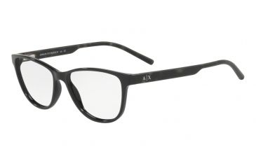 Image of Armani Exchange AX3047 Single Vision Prescription Eyeglasses 8158-53 - Black Frame