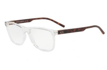 Image of Armani Exchange AX3048F Bifocal Prescription Eyeglasses 8235-56 - Transparent Crystal Frame
