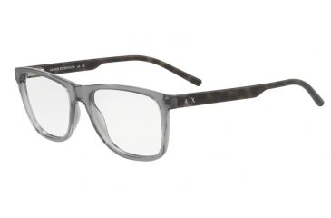 Image of Armani Exchange AX3048F Bifocal Prescription Eyeglasses 8239-56 - Transparent Magnet Grey Frame
