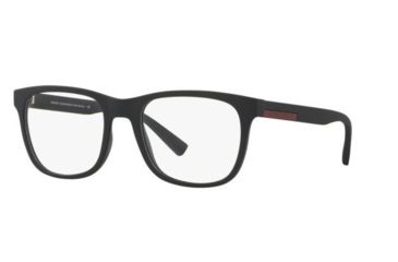 Image of Armani Exchange AX3056 Progressive Prescription Eyeglasses, 53mm, Matte Black, AX3056-8078-53-PRO
