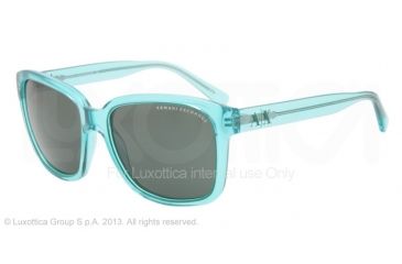 Image of Armani Exchange AX4002 Single Vision Prescription Sunglasses AX4002-801071-56 - Lens Diameter 56 mm, Frame Color Bright Spearmint Transparent