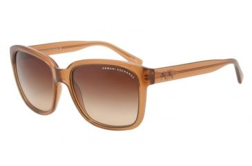 Image of Armani Exchange AX4002 Single Vision Prescription Sunglasses AX4002-801313-56 - Lens Diameter 56 mm, Frame Color Champagne Transparent