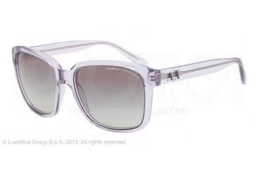 Image of Armani Exchange AX4002 Single Vision Prescription Sunglasses AX4002-803111-56 - Lens Diameter 56 mm, Frame Color Mirage Grey Transparent