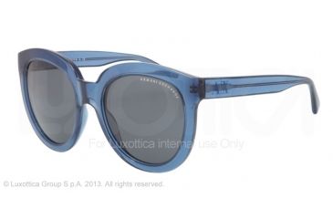 Image of Armani Exchange AX4003 Single Vision Prescription Sunglasses AX4003-801987-53 - Lens Diameter 53 mm, Frame Color Maritime Transparent