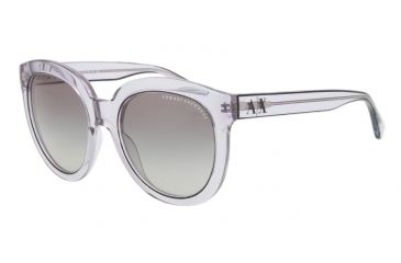 Image of Armani Exchange AX4003 Single Vision Prescription Sunglasses AX4003-803111-53 - Lens Diameter 53 mm, Frame Color Mirage Grey Transparent