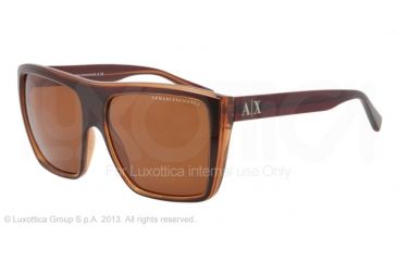 Image of Armani Exchange AX4004 Bifocal Prescription Sunglasses AX4004-801273-59 - Lens Diameter 59 mm, Frame Color Brown/champagne