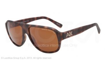 Image of Armani Exchange AX4005 Progressive Prescription Sunglasses AX4005-802973-58 - Lens Diameter 58 mm, Frame Color Matte Tortoise