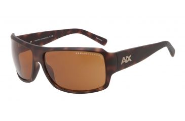 Image of Armani Exchange AX4007 Single Vision Prescription Sunglasses AX4007-802973-64 - Lens Diameter 64 mm, Frame Color Matte Tortoise
