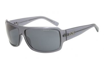 Image of Armani Exchange AX4007 Single Vision Prescription Sunglasses AX4007-802887-64 - Lens Diameter 64 mm, Frame Color Matte Smoked Pearl Transparent