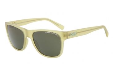 Image of Armani Exchange AX4008 Single Vision Prescription Sunglasses AX4008-802371-56 - Lens Diameter 56 mm, Frame Color Matte Green Apple Transparent