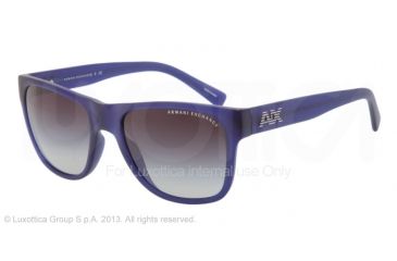 Image of Armani Exchange AX4008 Single Vision Prescription Sunglasses AX4008-802511-56 - Lens Diameter 56 mm, Frame Color Matte Marine Transparent