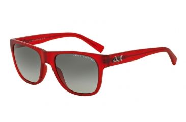 Image of Armani Exchange AX4008 Single Vision Prescription Sunglasses AX4008-802711-56 - Lens Diameter 56 mm, Frame Color Matte Samba Transparent