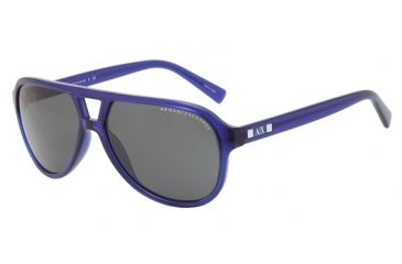 Image of Armani Exchange AX4011 Progressive Prescription Sunglasses AX4011-801887-59 - Lens Diameter 59 mm, Frame Color Marine Transparent