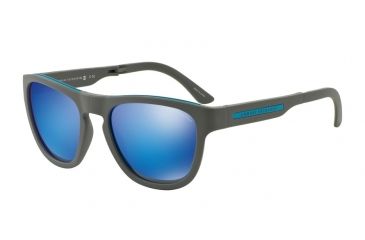 Image of Armani Exchange AX4012 Progressive Prescription Sunglasses AX4012-801533-54 - Lens Diameter 54 mm, Frame Color Grey/blue