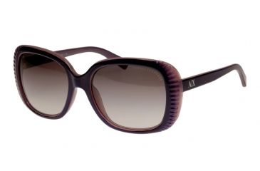 Image of Armani Exchange AX4014 Single Vision Prescription Sunglasses AX4014-806111-57 - Lens Diameter 57 mm, Frame Color Dark Purple/lavendar
