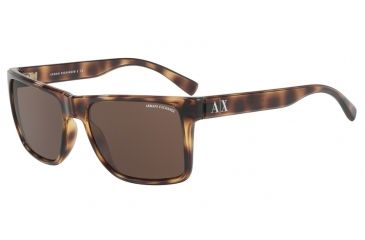 Image of Armani Exchange AX4016 Progressive Prescription Sunglasses AX4016-803773-57 - Lens Diameter 57 mm, Frame Color Havana