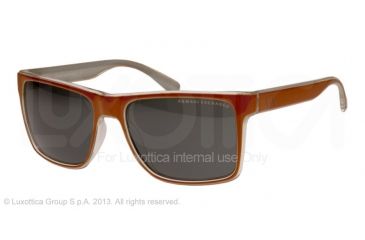 Image of Armani Exchange AX4016 Progressive Prescription Sunglasses AX4016-805287-57 - Lens Diameter 57 mm, Frame Color Pumpkin Spice/crystal